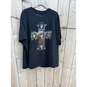 Worn Grunge Guns N' Roses Fall 2019 Tour Graphic T-Shirt XXXL Band Tee